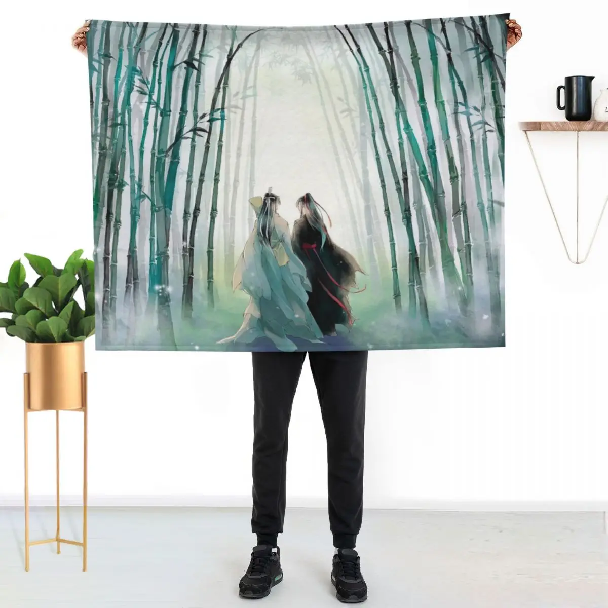 WangXian Just Married Life Throw Blanket anime funny gift christmas decoration Hairys Blankets For Baby Beautifuls Blankets