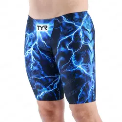 Summer Men's Pro Swim Jammer Swimsuit Shorts Swimming Trunks Beach Tights Shorts Athletic Training Swimwear Sports Surfing Pants