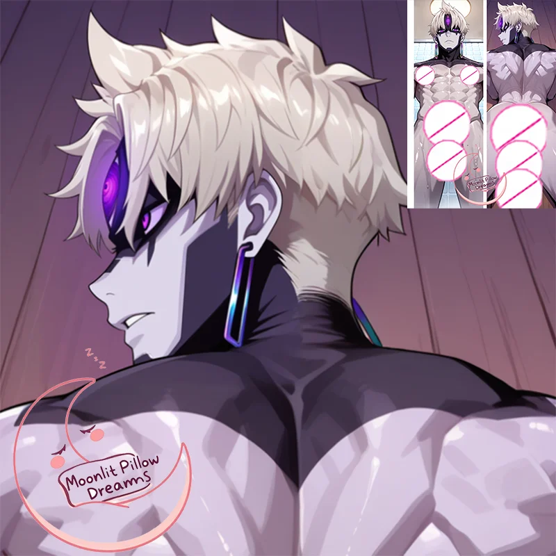 

Male Character Evil Eye Dakimakura Cover - Custom Printed Anime Husband Pillow Strong man