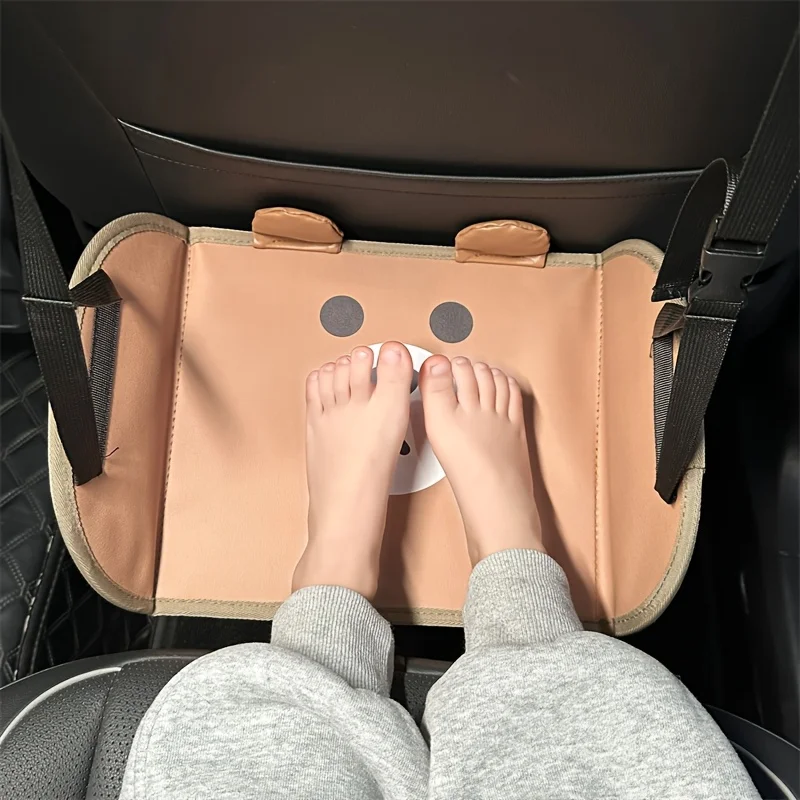 Car Travel Rest Foot Pad Portable Foot Hammock Long Flight Essentials Office Footrests Hanging Adjustable Car Interior Supplies