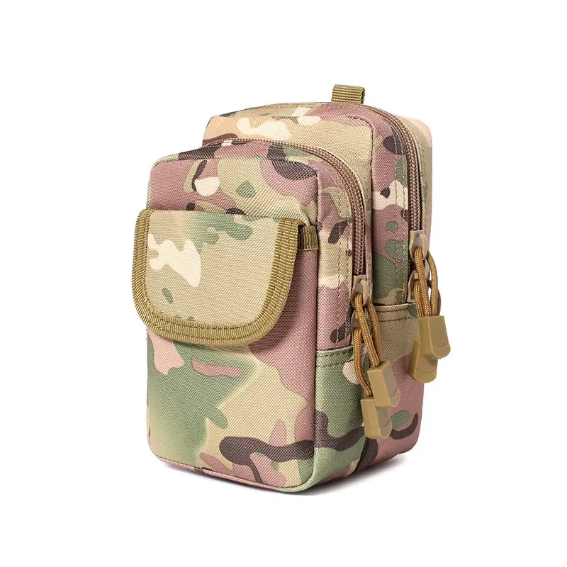 Cinto esportivo multifuncional masculino, cinto de corrida casual, bolsa para celular, bolsa pendurada, pacote de cintura camuflado, impermeável, ao ar livre