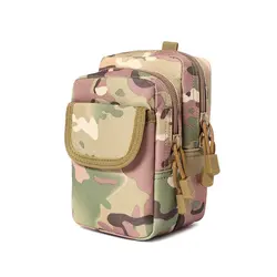 Bolsa multifuncional para teléfono móvil al aire libre, bolsa colgante de camuflaje de gran capacidad, resistente al desgaste, accesorios para cinturón c