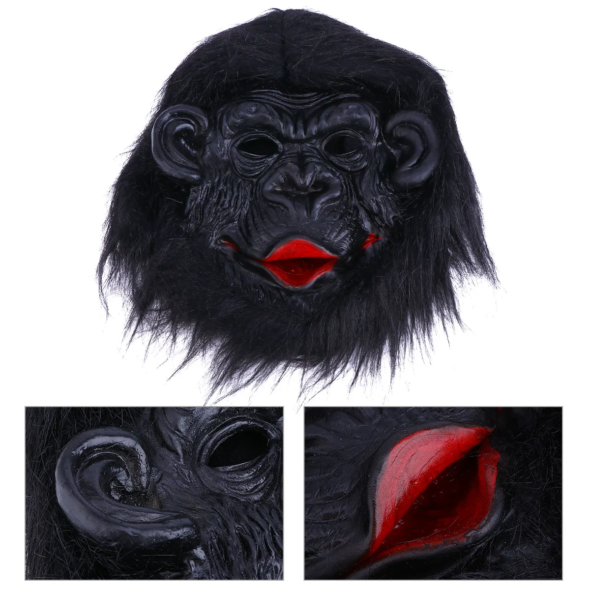 

Orangutan Head Mask Scary Monkey Funny Halloween Animal Realistic Adult Cosplay Costumes Novelty Masks Party Supplies Decorative
