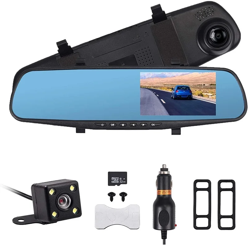 4.3 inch mirror rear camera DVR 9 meters/GUPR94-1 Car Interior and Exterior parts Auto Accessories