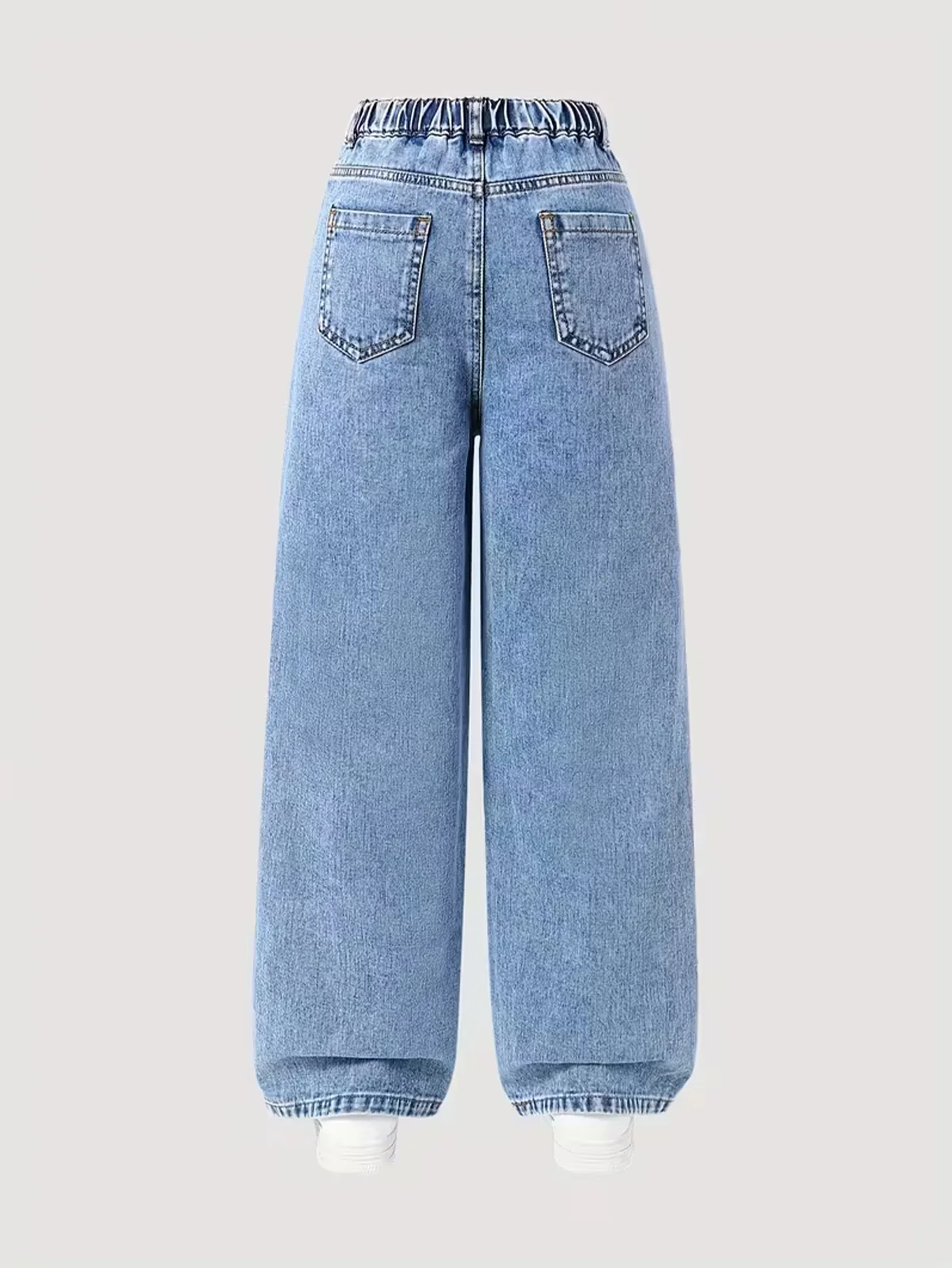Girls' jeans in spring and autumn, casual fashion, girls' pants, stylish and versatile, children's pants
