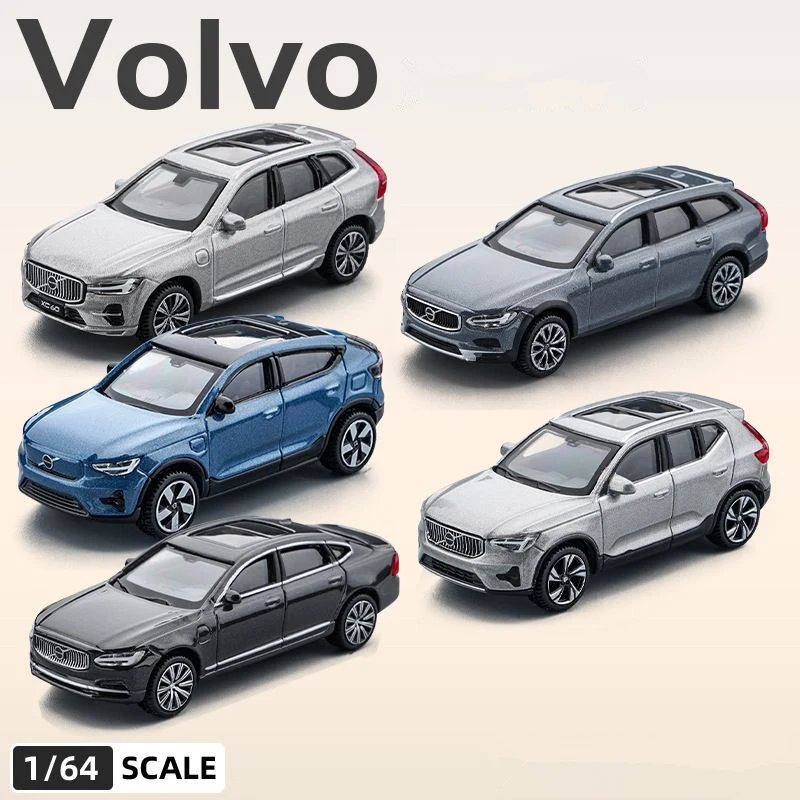 1:64 Volvos XC40 XC60 XC90 C40 S90 V90 Alloy Car Model Diecast Metal Vehicles Car Model Simulation Miniature Scale Kids Toy Gift