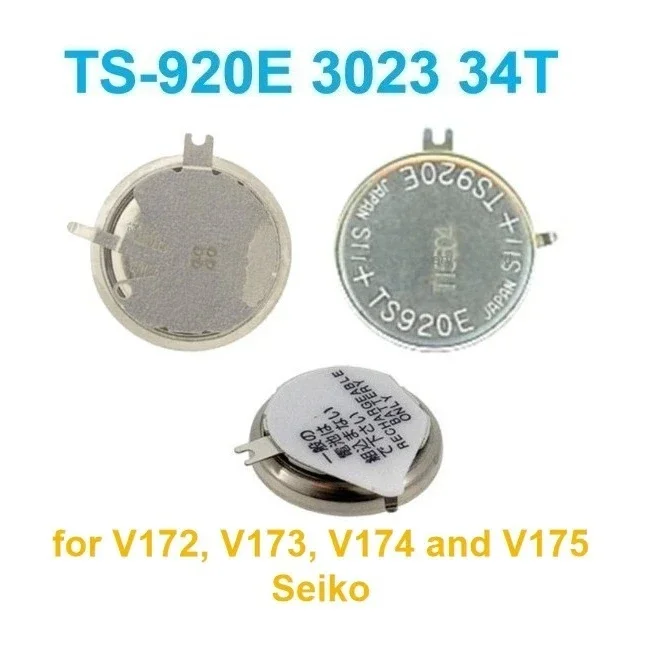 Nowa bateria TS920E 3023.34T TS-920E 3023-34T 3023 34T TS920 do zegarków Seiko, akumulator kinetyczny V172 V173 V174 V175 — zdjęcie produktu 5