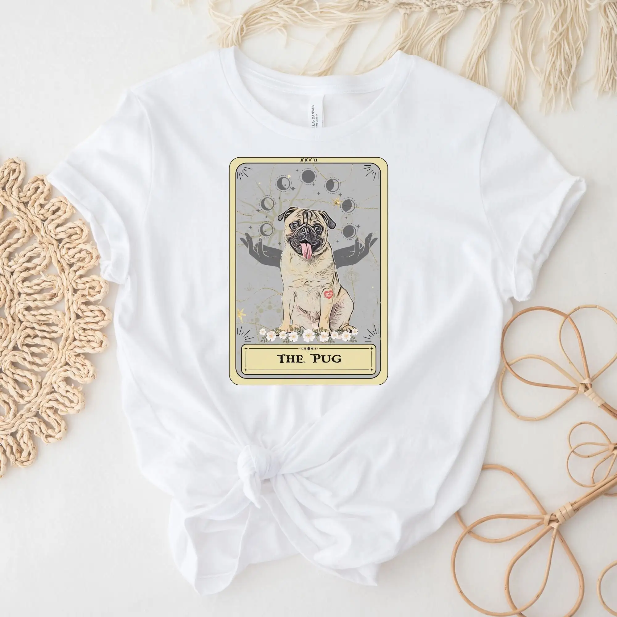 Pug T Shirt Mom TaroT Lover s Funny