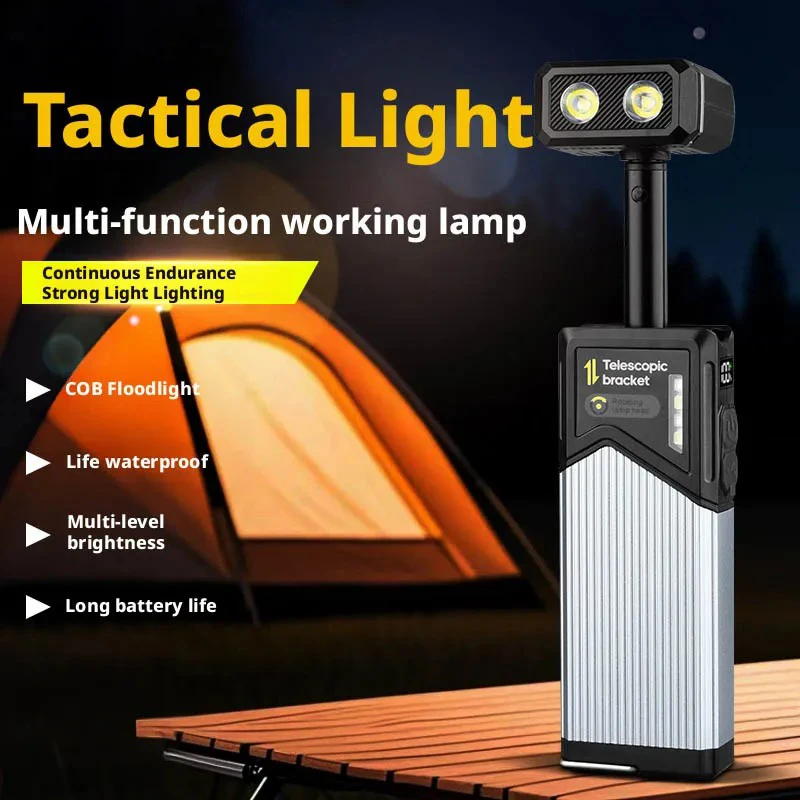 

C5 Emergency Light Led Magnetic Work Light Retractable 180° Rotatable Multi-Functional Flashlight For Outdoor Camping Inspection