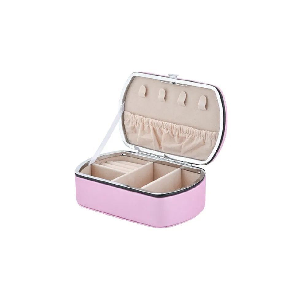 

Simple PU Leather Jewelry Packing Box Dustproof Organizer Earrings Rings Holder Necklace Bracelet Jewelry Storage Case Watch