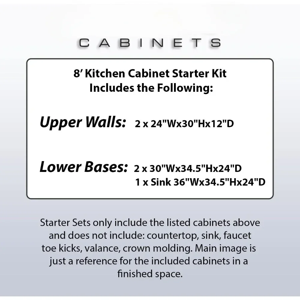 Cabinets Kitchen Starter Sets, Office Kitchenette, Small Home Kitchenette, Apartment Kitchenette Durable, Hardwood Cabinets