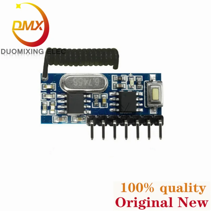 High quality RX480E wireless receiving module with decoding 4 output high level DC3.3 to 5V DC circuit board 433Mhz 315M