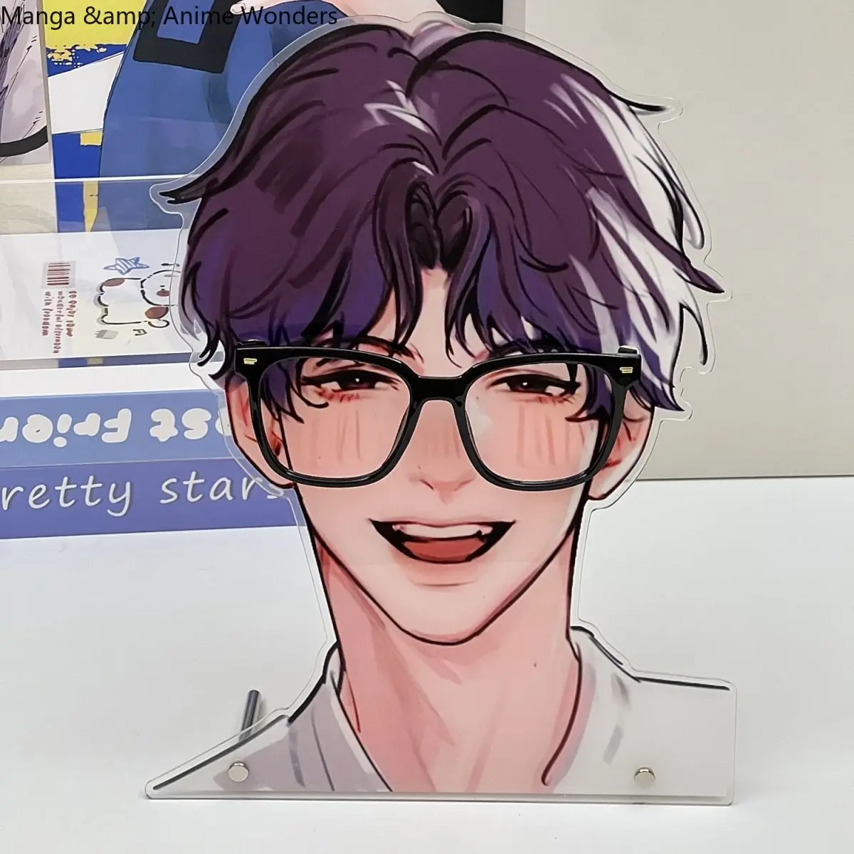 Liefde en Deepspace Rafayel Brilhouder Acryl Stand Model Desktop Ornament Game Anime