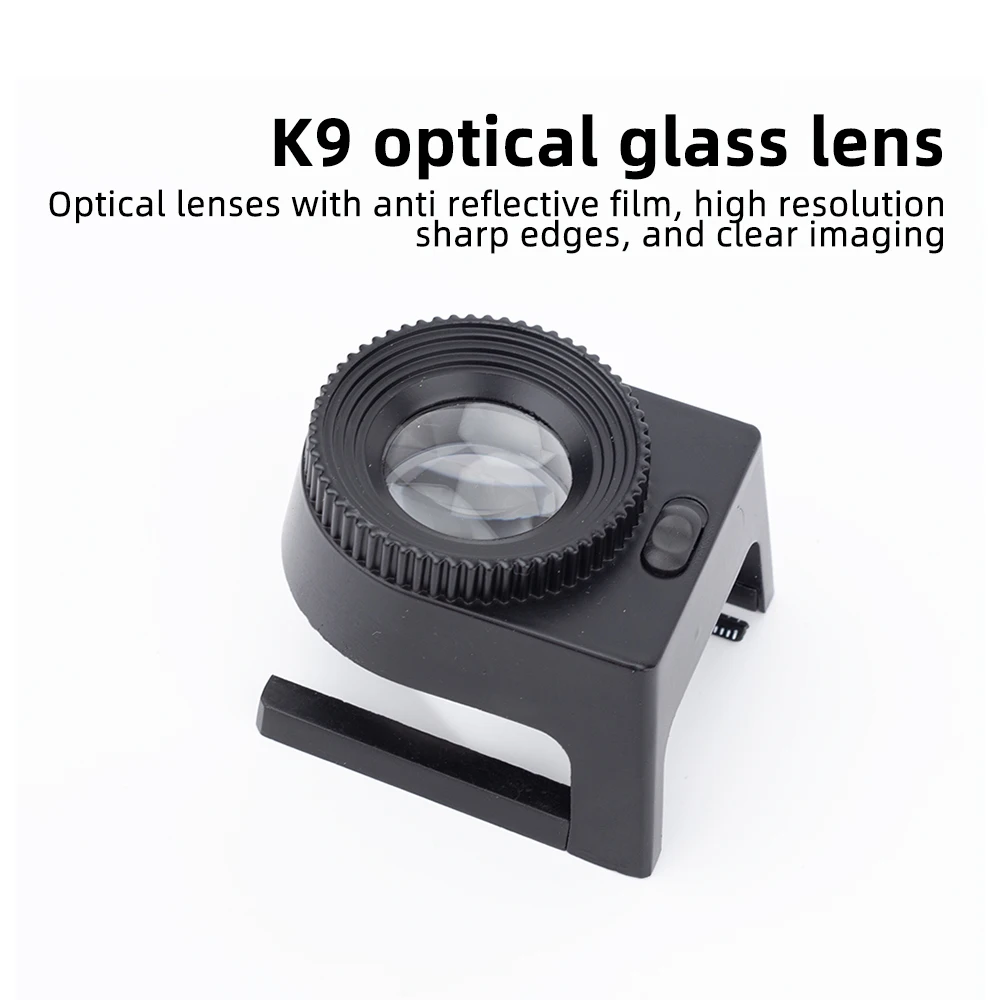 레이저 정렬 확대경 50배 확대 LED 조명 눈금자, 레이저 마킹 절단기의 레이저 스팟 관찰용