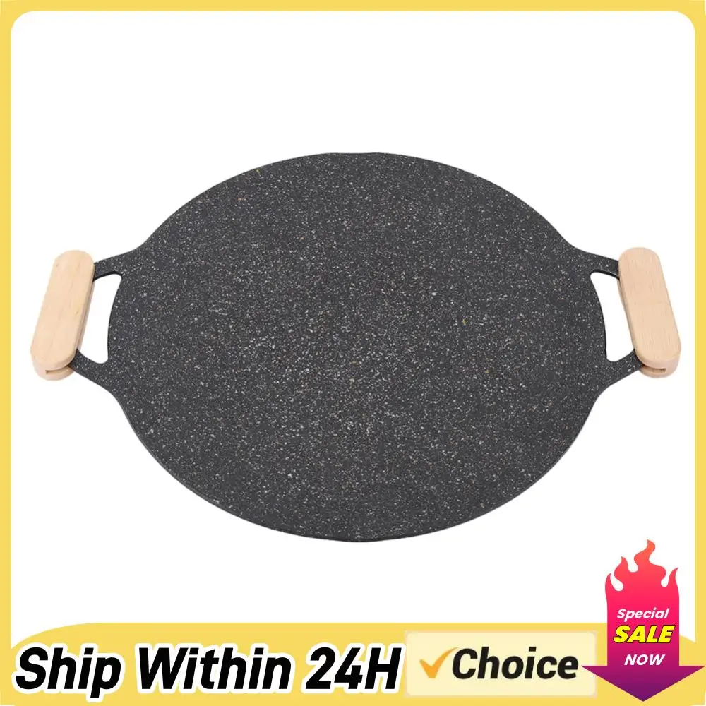 

Solid Wood Pan Insulated Handle Anti Scald 2Pcs Grill Pan Insulated Grip for Cookware Sauce Pan Sauteing Grilling Pan