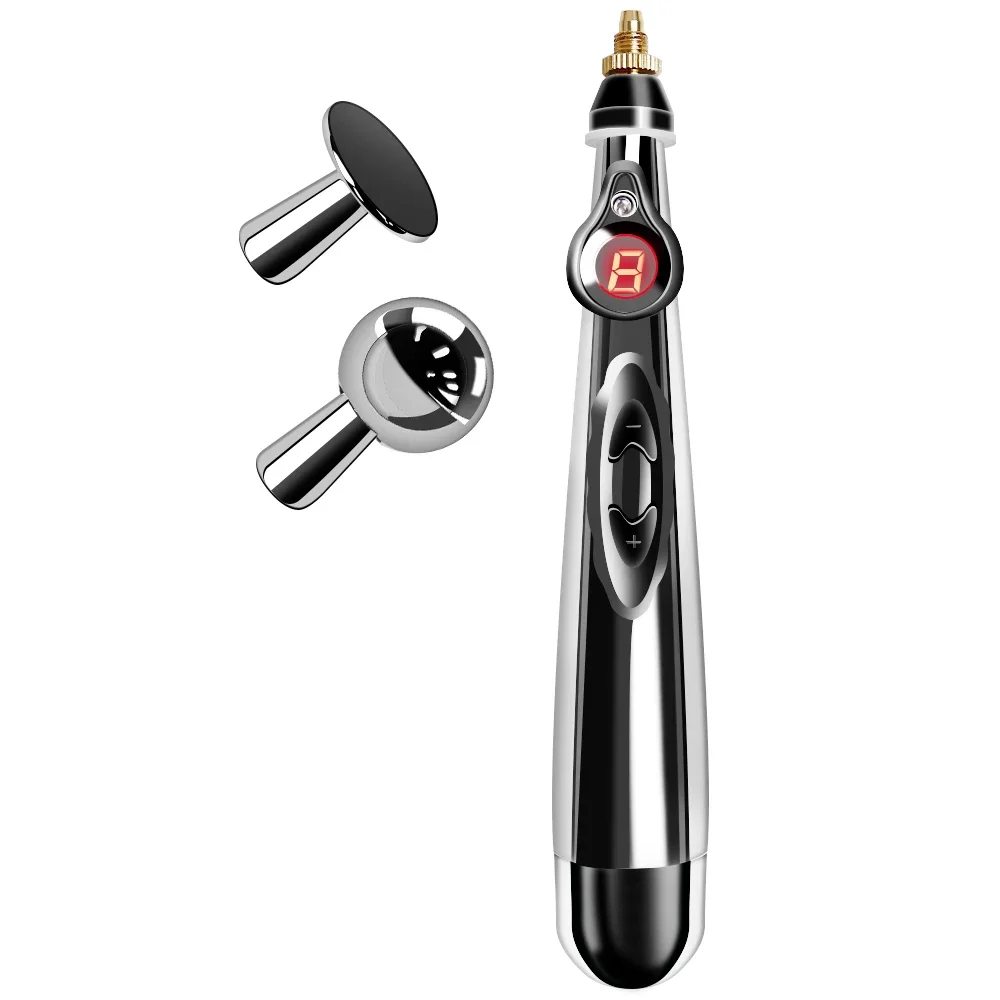 9 Levels Electronics Acupunctures Pen Full Body Pains Reliefs Therapys Meridians Pulses Massagers