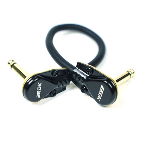 EROK 1 ud./3 uds./6 uds. Cables de conexión de guitarra ángulo recto 15/30/50CM 1/4 Cable de guitarra para pedales de efectos de guitarra