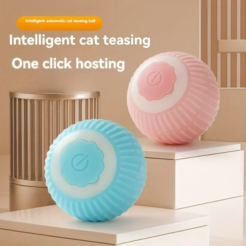 Automatic Moving Cats Toy Interactive Ball Rechargeable Rolling Electric Ball Home Pet Accessories Things for Supplies Pet Toys