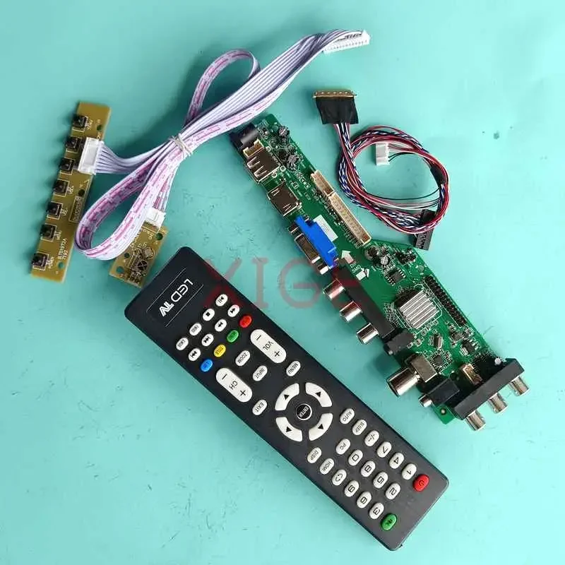 

Для B156HW01 V0/V1/V2/V3/V4/V5/V6 плата драйвера контроллера экран ноутбука DVB-T/C USB/DHMI/VGA/AV LVDS 40-контактный комплект 1920x1080 15,6 дюйма