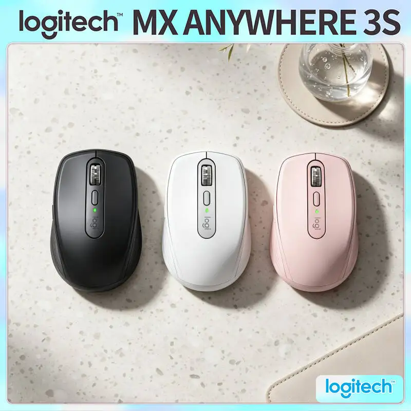 

High-Performance MX Anywhere 3S - 8000 DPI Darkfield, Hyper-Scroll, Silent Click, Great for Snack Warehouse & Stock Work