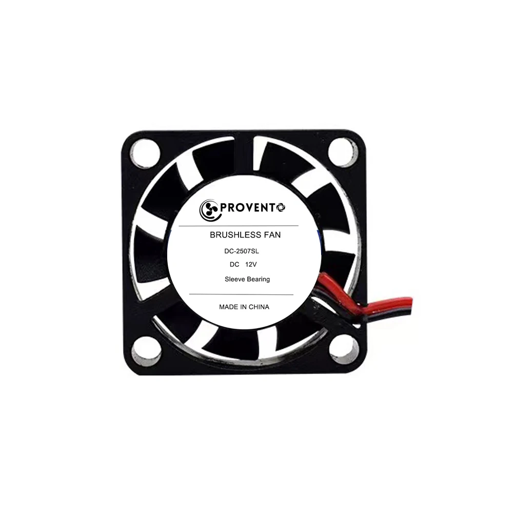 2 шт. 25 мм 5 В 12 В охлаждающий вентилятор 25 мм x 25 мм x 7 мм бесщеточный мини-вентилятор постоянного тока 2507 25x7 мм охлаждающий радиатор радиаторы вентилятор Provento