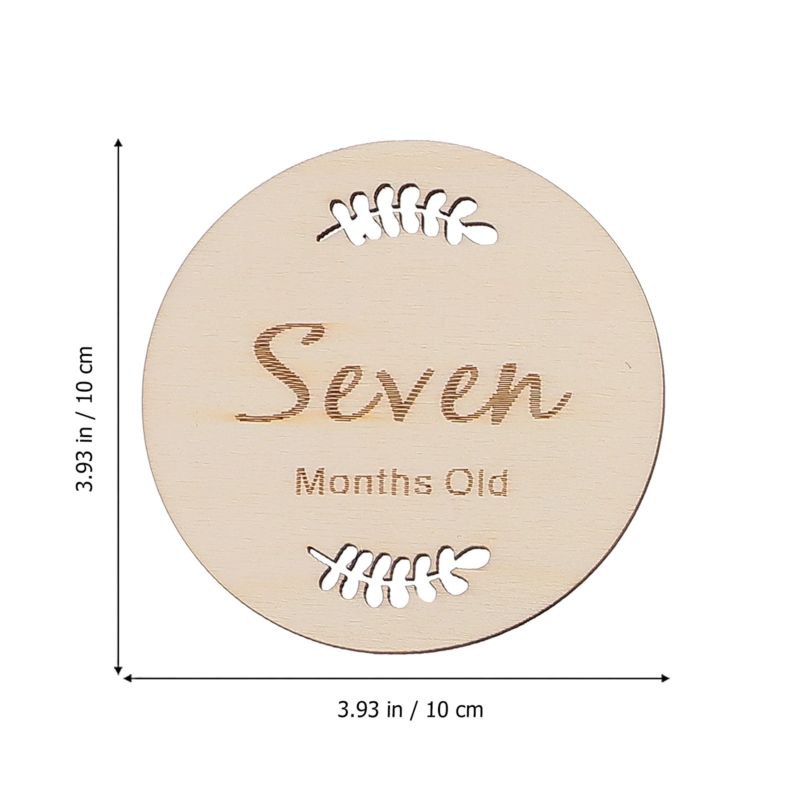 

12Pcs Wooden Growth Milestone Cards First Year Monthly Age Commemorative Cards for Photo Keepsakes