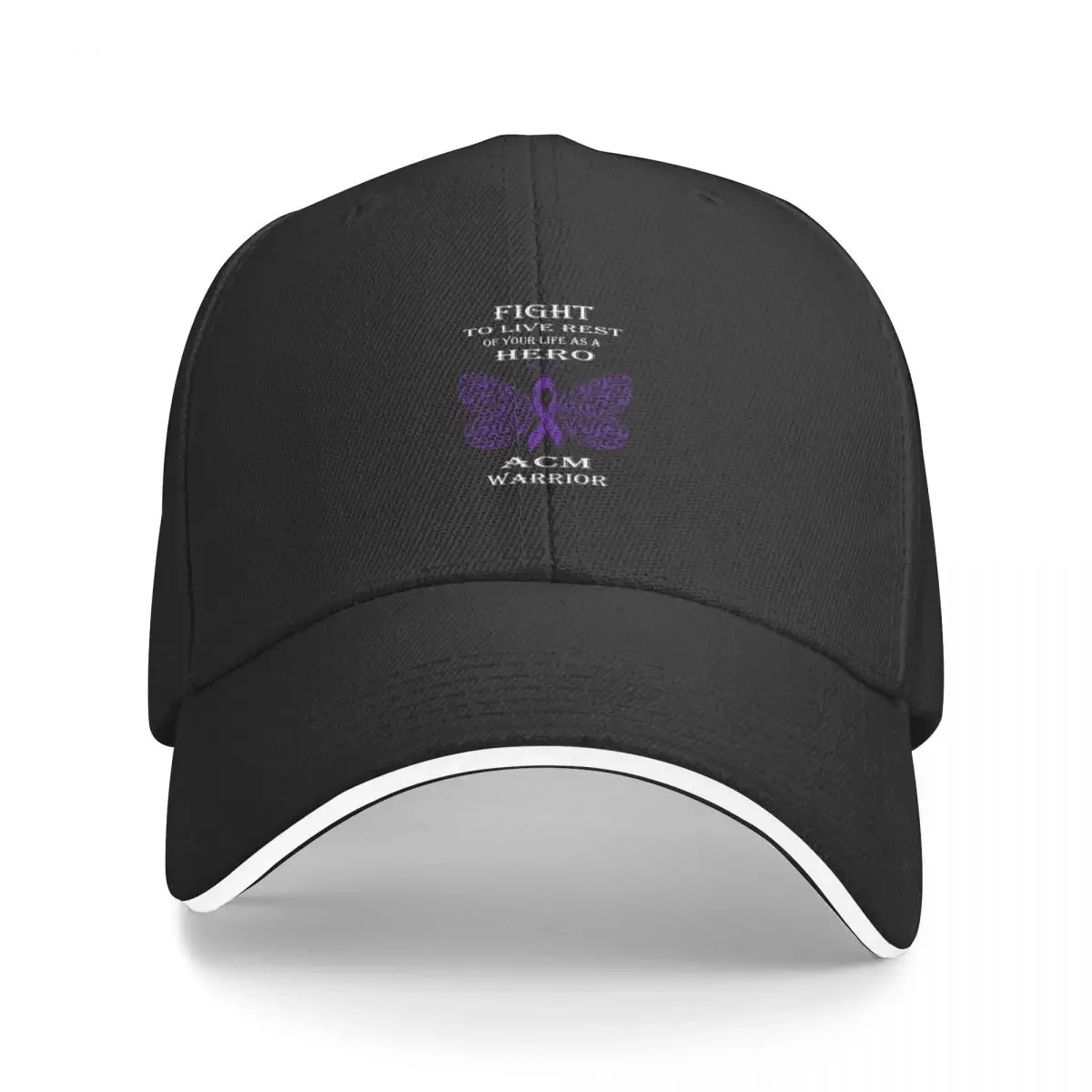 Arnold Chiari Malformation ACM Awareness Survivor Warrior Fight T shirt Baseball Cap Fashion Beach Hood Baseball Men Women's