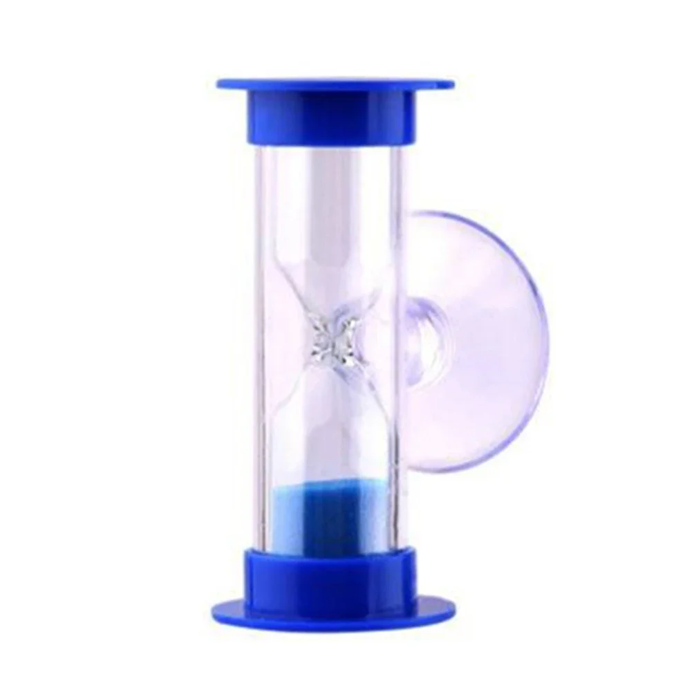 Picture 4: 1pcs 2 Min Blue Sand No Battery Shower Timer Tooth Brushing Timer Wall Mounted Hourglass Children Home Decors