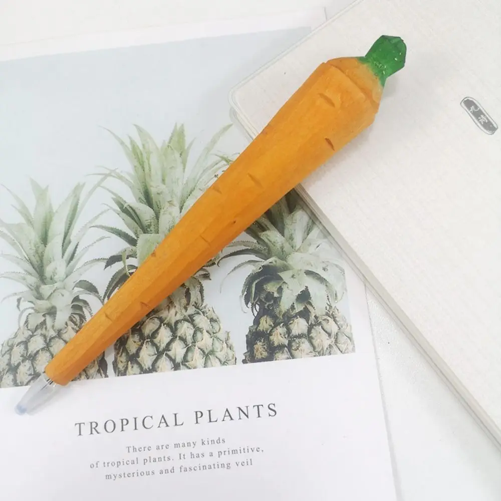 

Writing Smoothly Wood Carving Animal Pen Quick-Drying Black Ink Animal Shape Gel Pen Signing Handmade Creative Neutral Pen
