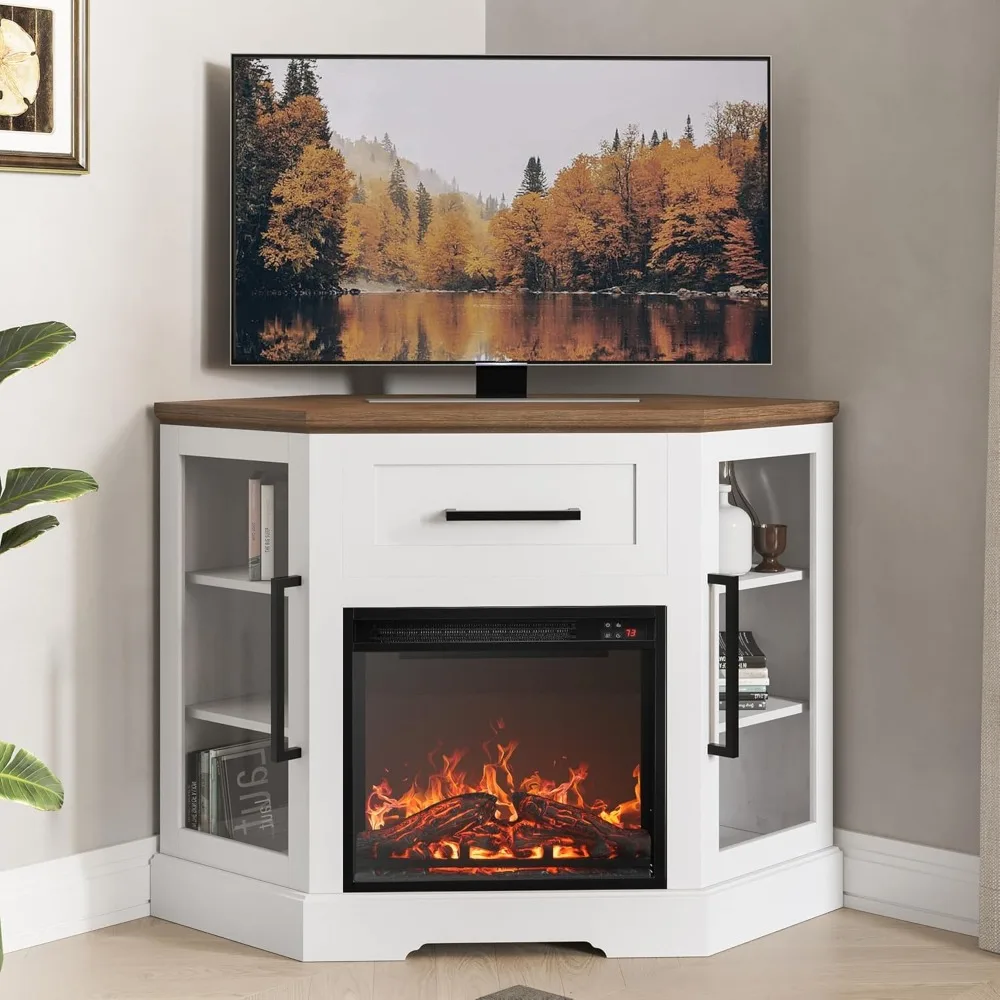 Corner TV Stand with 18