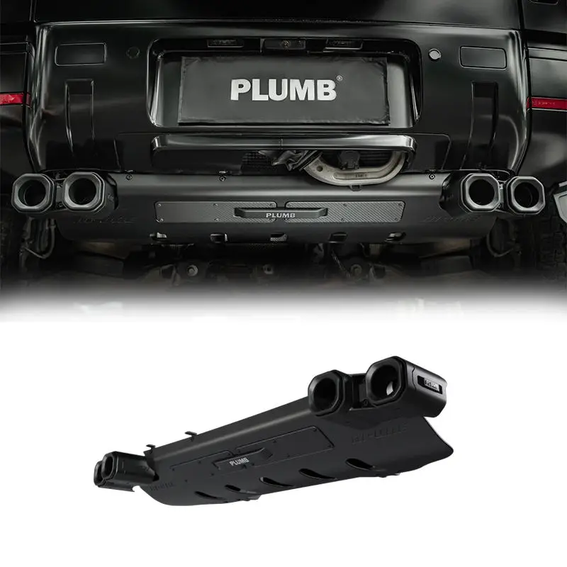 Plumb Al-mg Aluminum Alloy End Trim Mufflers Cover Modified Exhaust Pipe Tailpipe for  Defend  2021 2020 2022 2023