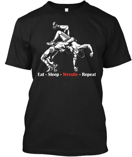 

Повторите подарочную футболку Eat Sleep Wrestle, размеры от S до 5XL