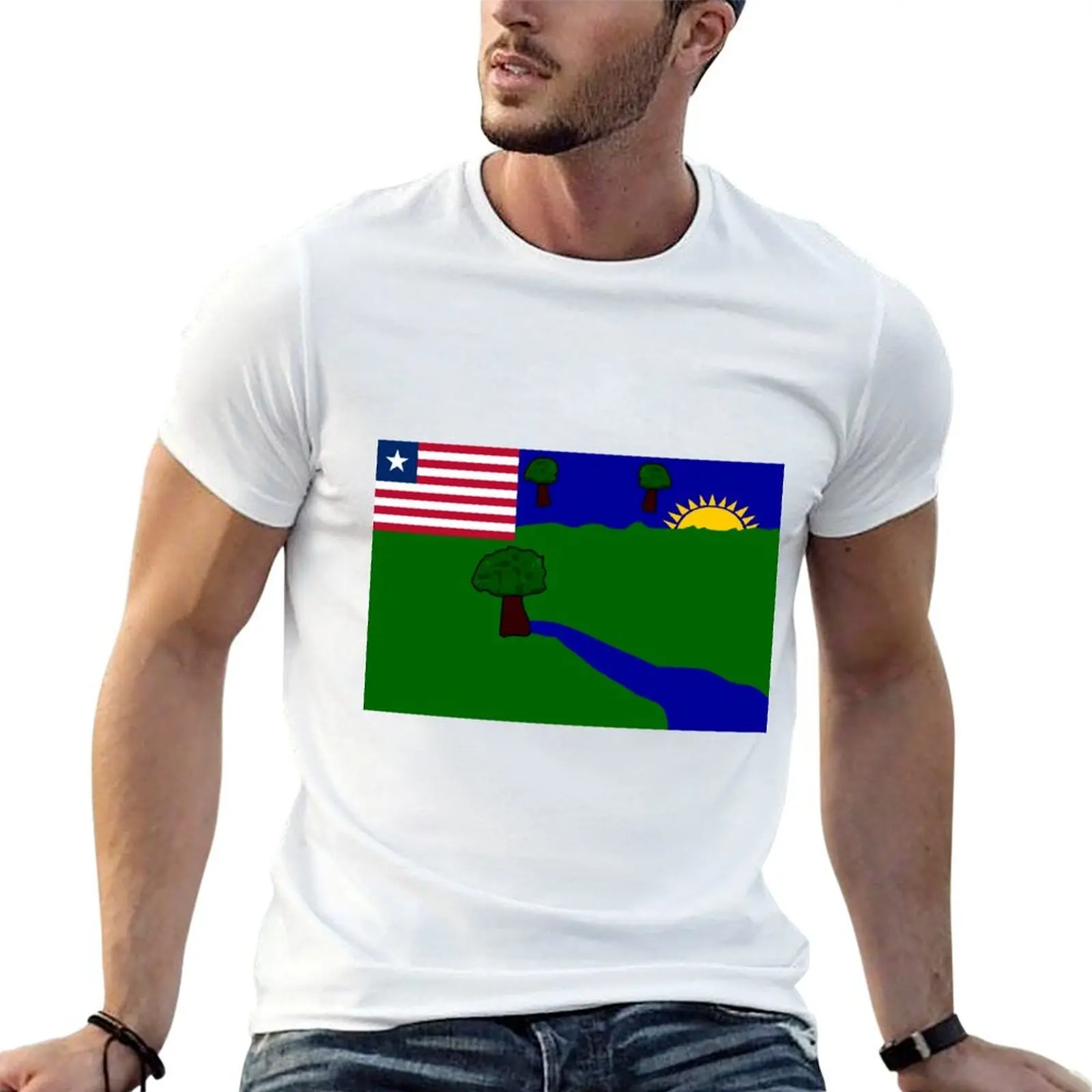 

River Gee County T-Shirt black cotton t-shirt plain for man package man t shirt graphic man t shirt cotton T-shirt