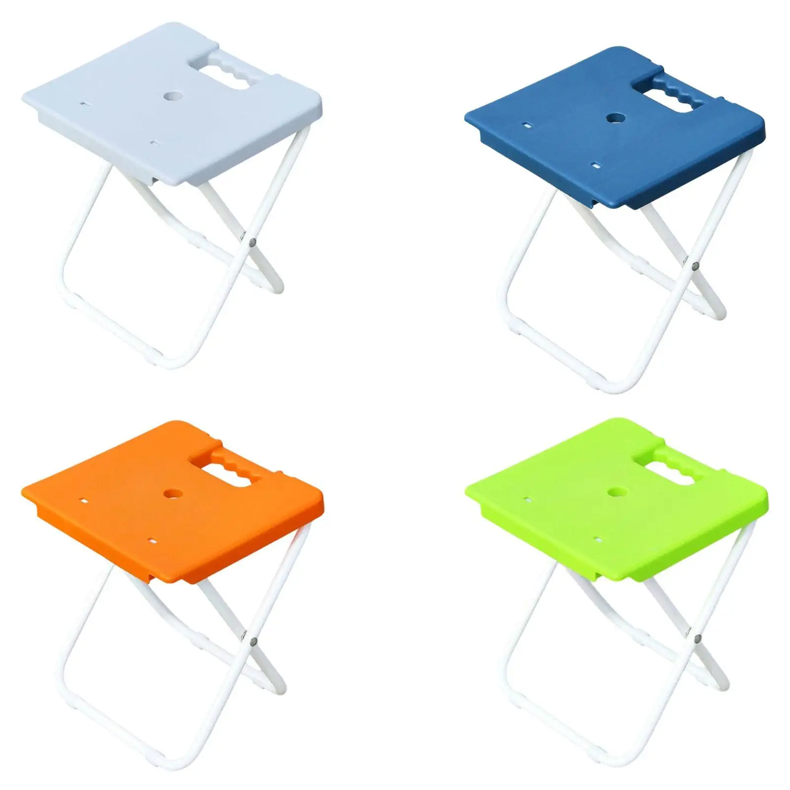 Kompakter Hocker für Zugsitzen und Angeln, platzsparender tragbarer Stuhl für den Außenbereich