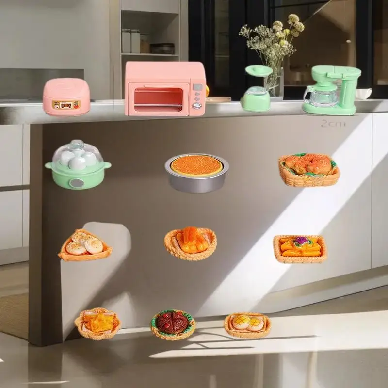 Tout nouvel ensemble de nourriture pour maison de poupée – Faire semblant de pain et cuiseur à riz au four électronique à l'échelle 1/12