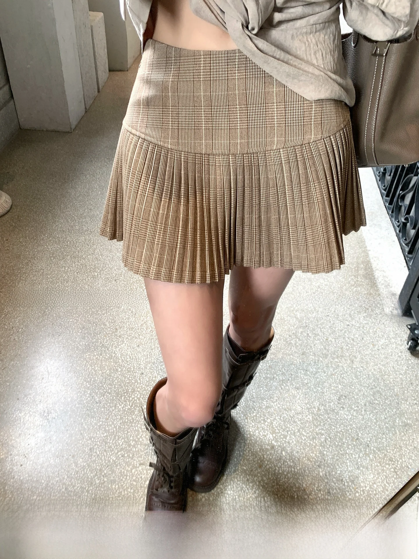 

Юбка-шорты GV Big Brother Oxygen Miu с клетчатым дизайном и вставками, утягивающие, с завышенной талией, для женщин