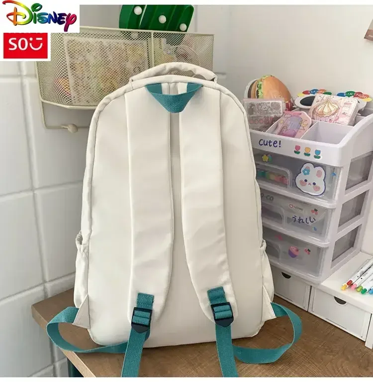 Disney Couple School Bag Campus Students Large Capacity Graffiti Winnie Bear Fashion Print High Quality Nylon Backpack