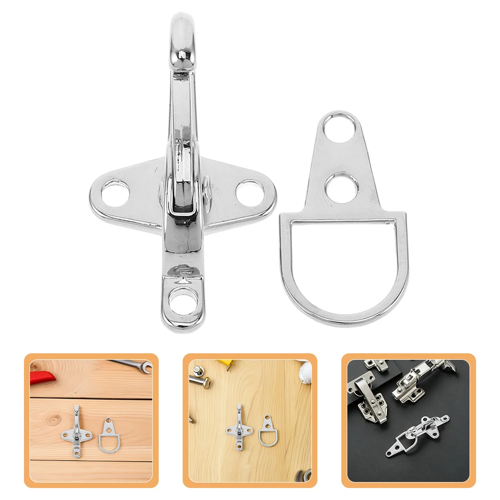 

2Sets Metal Buckle Set Easy Sew Toggle Buckle for Coat Closure Bags Jackets Belts Fasteners Clothing