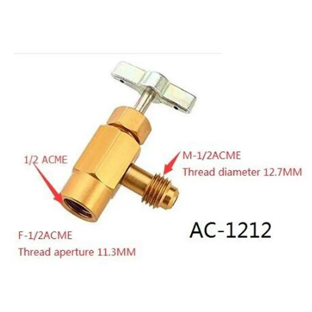 R134a AC Interdynamics Can Tap Valve Aluminum Alloy Bottle Opener for Car Air Conditioner Recharge