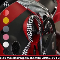 For Volkswagen vw Beetle 2001-2012 ABS Carbon Fiber Car Dashboard Dash Board cover Instrument frame Interior Decoration Sticker