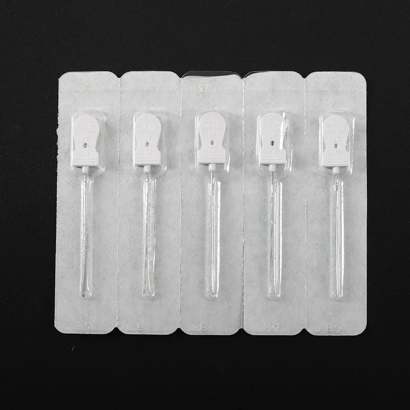 100 Pieces Disposable Acupotome Acupuncture Knife Needle Painless Massage Needle Sharp Sterile Needles Knife Acupotomy