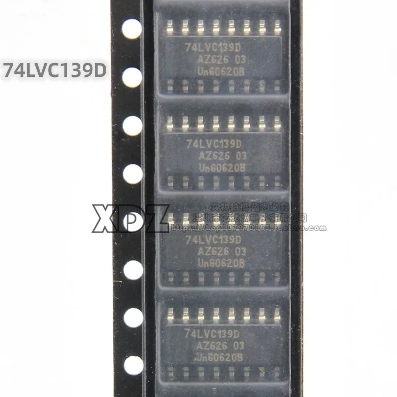 10pcs/lot 74LVC139D 74LVC139 SOP-16 package Original genuine Multiplexer chip