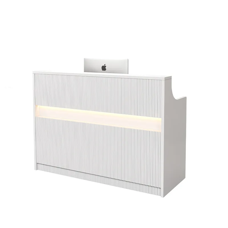 

Company front desk reception desk hotel lobby checkout page bar counter modern small beauty salon training institution paint tab