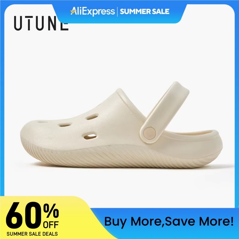 UTUNE 2025 Summer Shoes For Women Lightweight Home Nurse Sandals Non-Slip Breathable Mens Beach Slippers Trendy Comfort Design