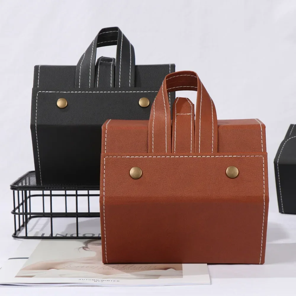 المحمولة للطي نظارات المنظم 2/3/6 متعددة فتحة النظارات الشمسية تخزين عرض السفر بولي Leather نظارات جلدية صندوق تخزين المنزل