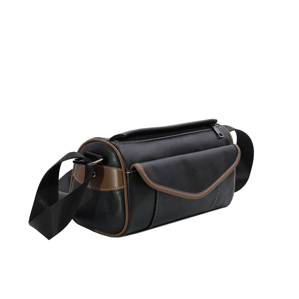 Modische Umhängetasche für Herren Luxuriöse Retro Herren-Umhängetaschen Weiche PU-Leder Schultertasche für Männer Rechteckige Sling-Tasche – Detail 10