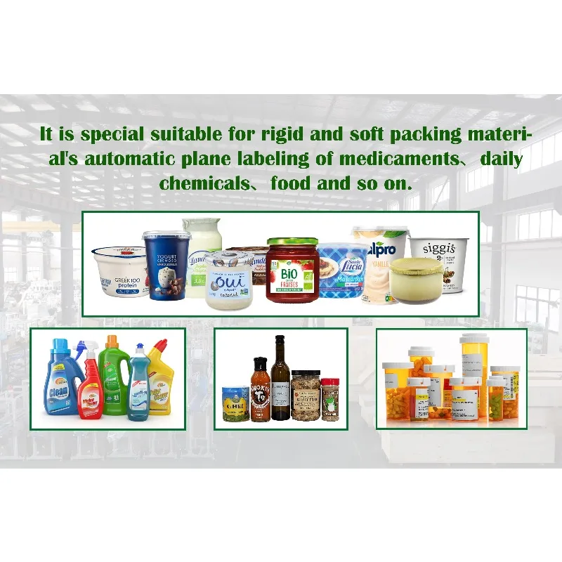 Automatic Front-and-Back Stickers Flat Bottle Double Sided Labeling Machine  for flat/oval/rectangular/square bottles Customized