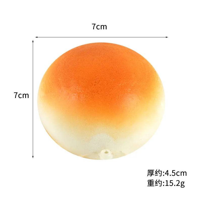 PU-Simulation, langsamer Rückprall, gebratenes gedämpftes Brot, Lebensmittelmodell, Ornament, Spielessen, Schießen, Requisiten, Prise, Musikspielzeug