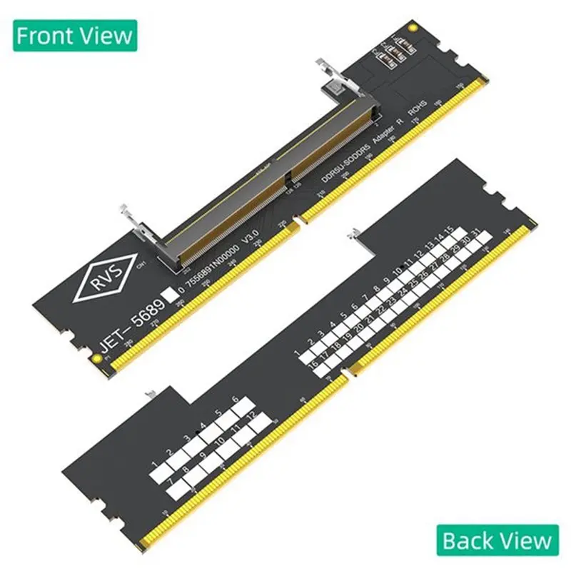 X64A-DDR5 Laptop To For Desktop Memory Adapter Card Notebook To PC For Desktop PC Extension Computer Memory Adapter
