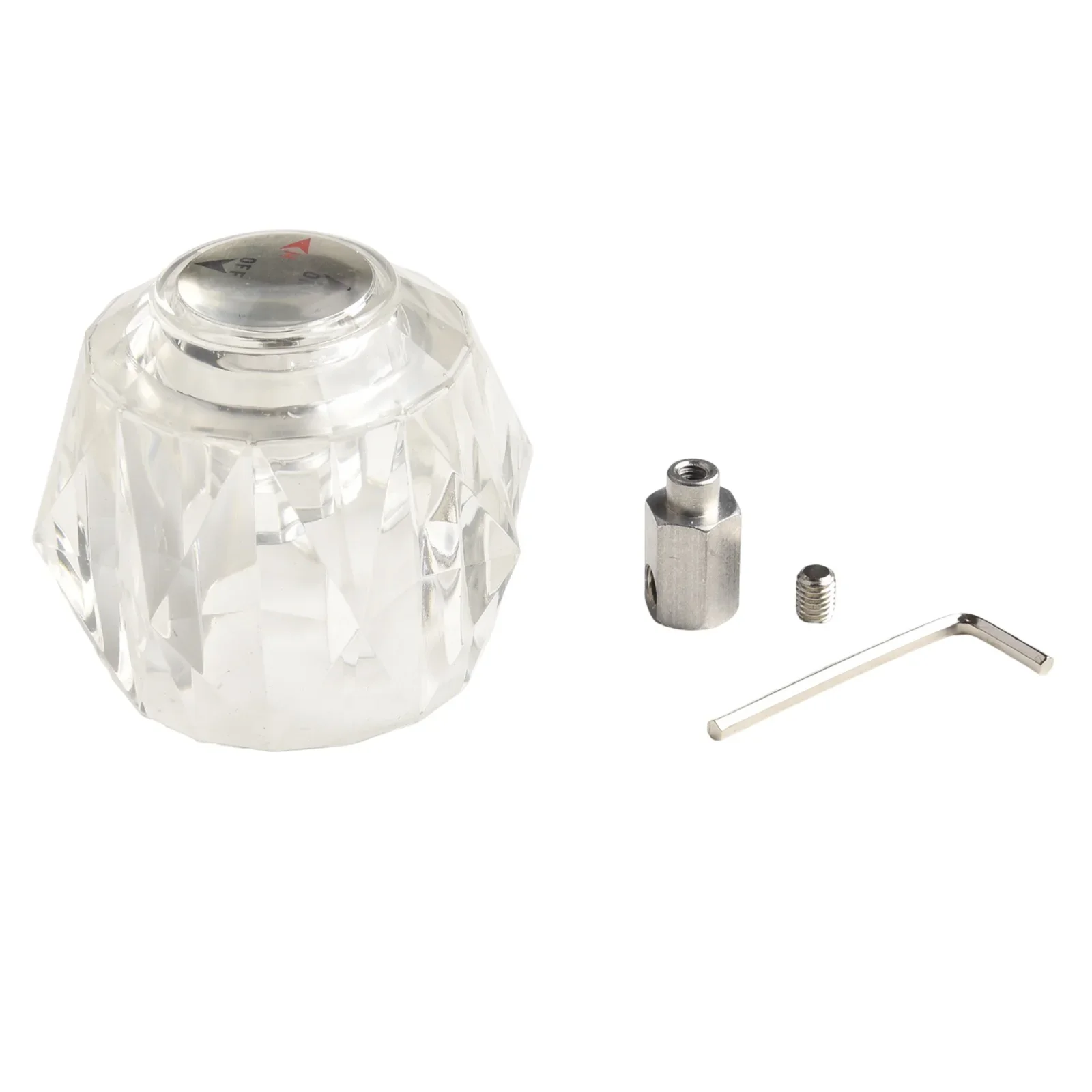 ABS Plastic Handle Bathtub Faucet Handle 7.2cm Width Shower Valve Handle Aluminum Adapter Included For Delta Foundation